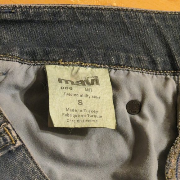 MAVI denim utility midi skirt NWOT small 4 - Picture 6 of 7